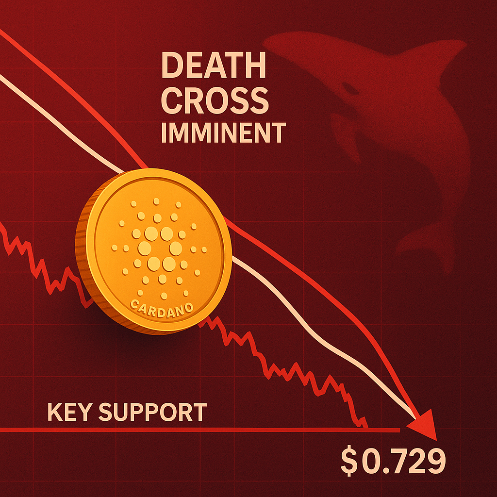 Cardano (ADA) 面臨空頭壓力:死亡交叉逼近,大戶活動減弱