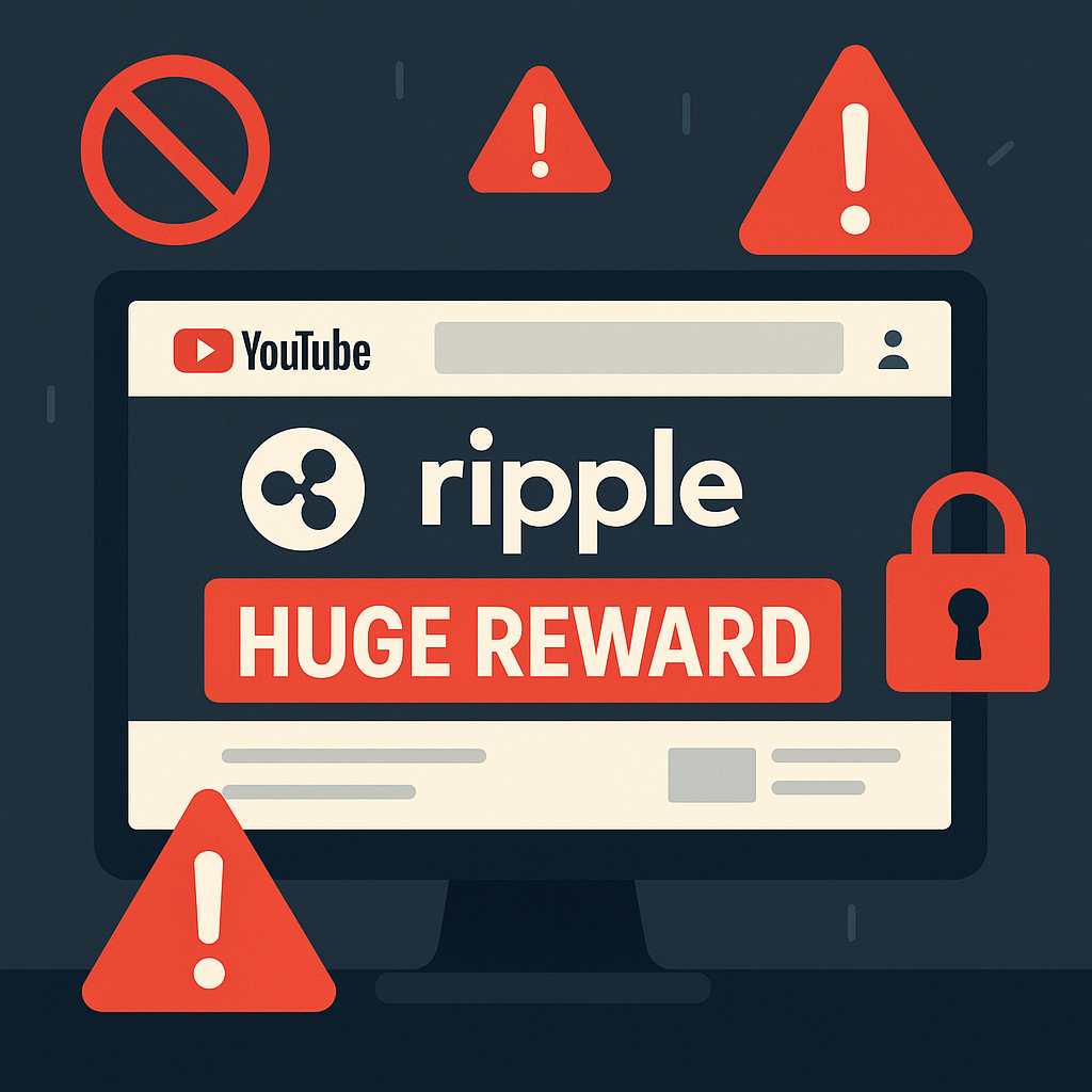 Ripple 執行長警告 YouTube 詐騙案激增,鎖定 XRP 社群投資者