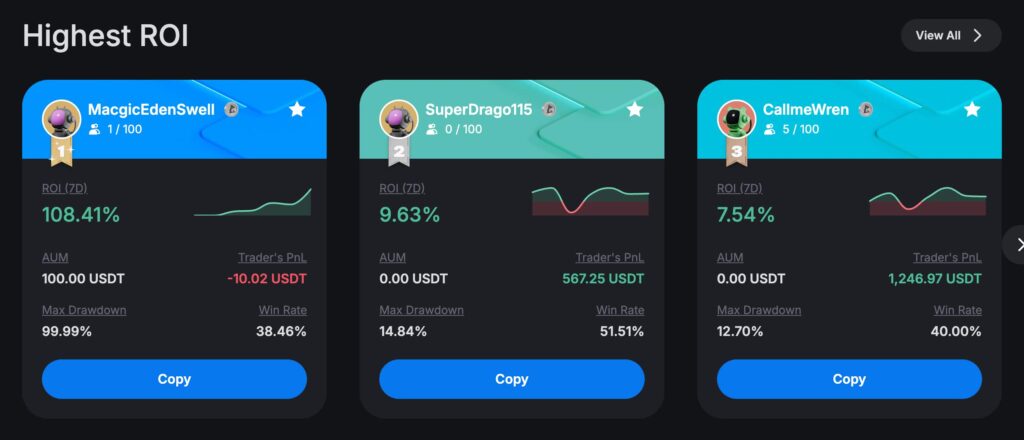 Bitcastle 跟單交易