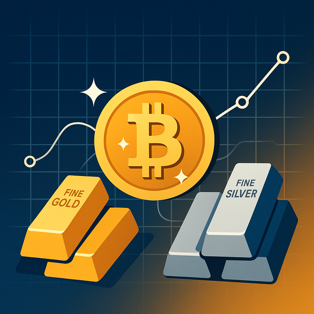 貴金屬走勢預示比特幣即將爆發?投資者應關注的關鍵指標