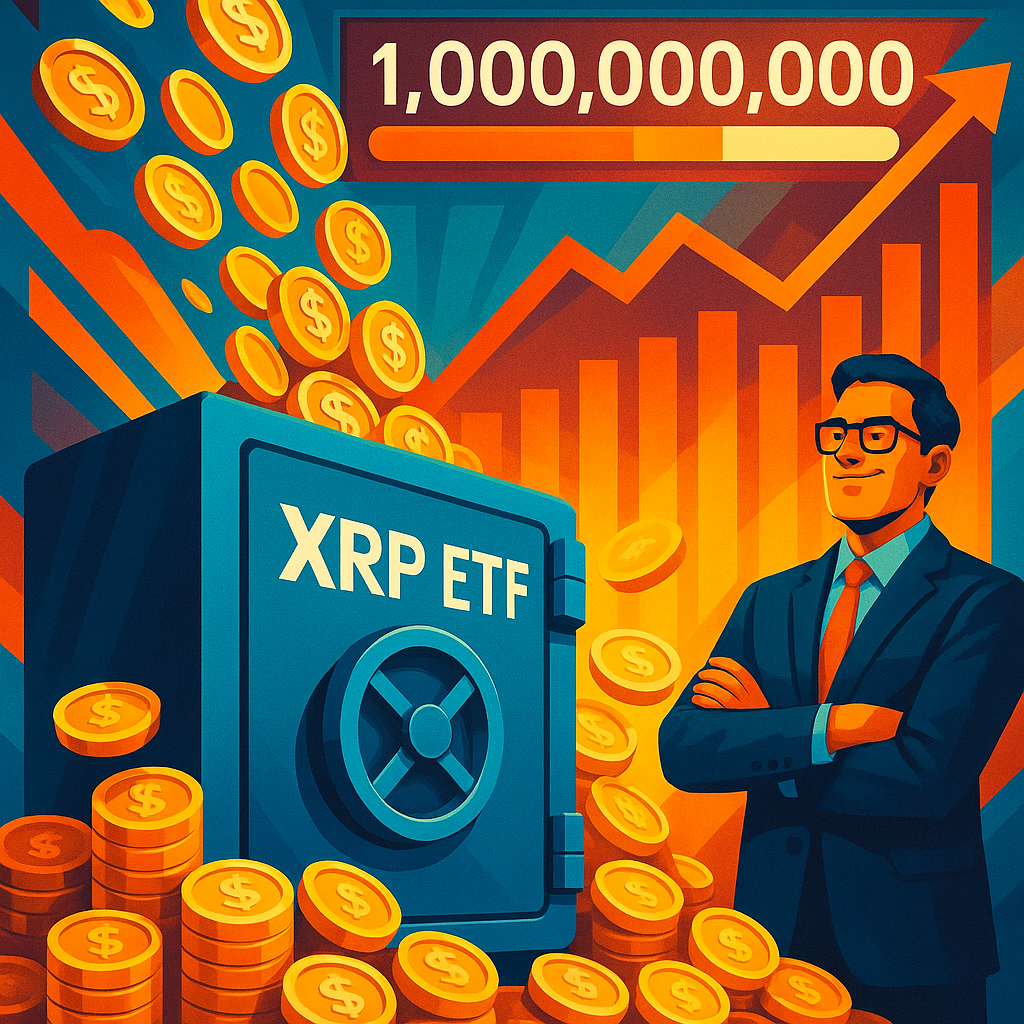 瑞波幣 ETF 資金持續湧入,總資產規模逼近 10 億美元里程碑